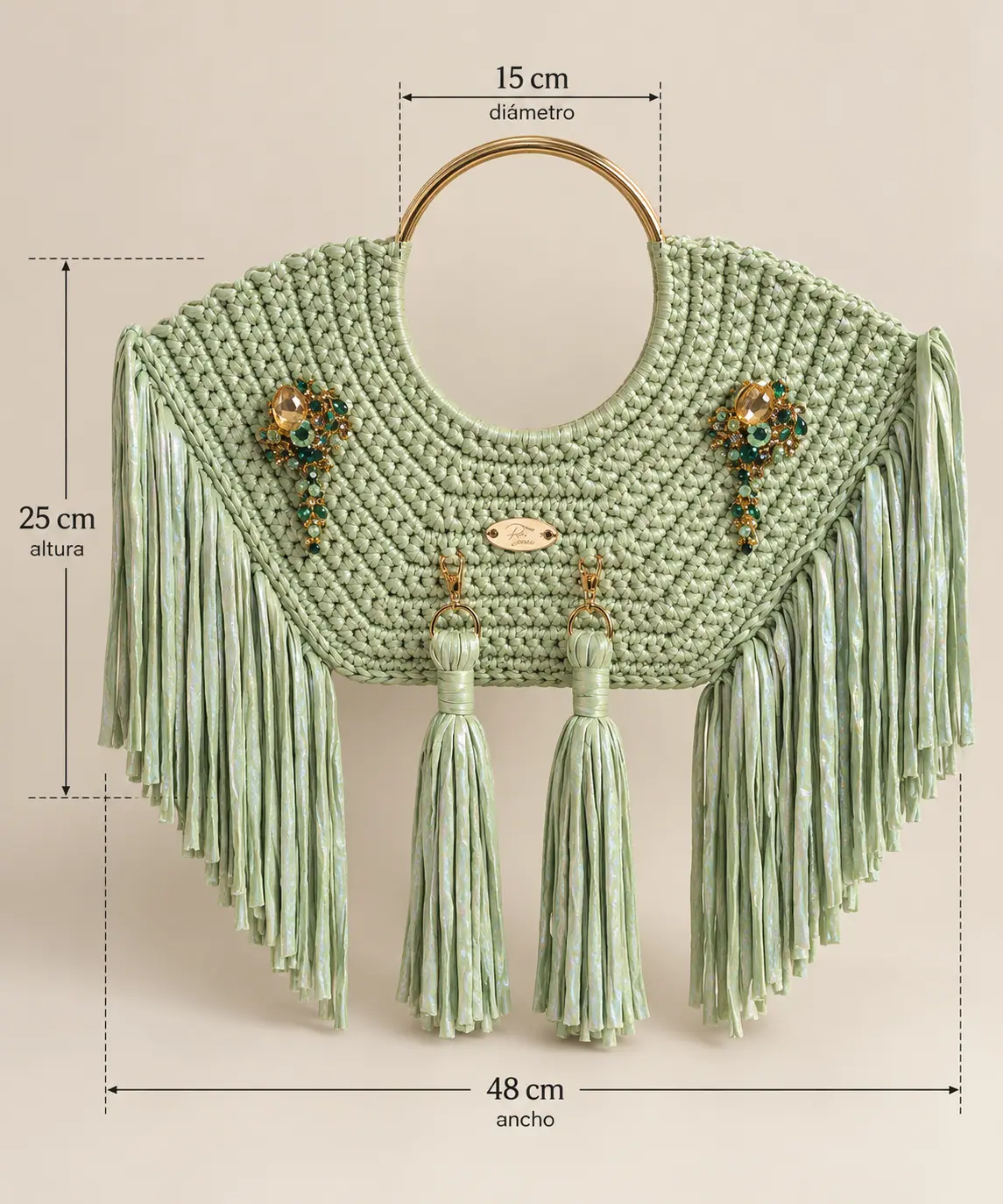 Sweet Green, foto de estudio con sus medidas